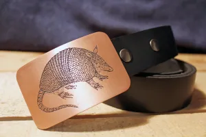 Armadillo TEXAS Belt Buckle