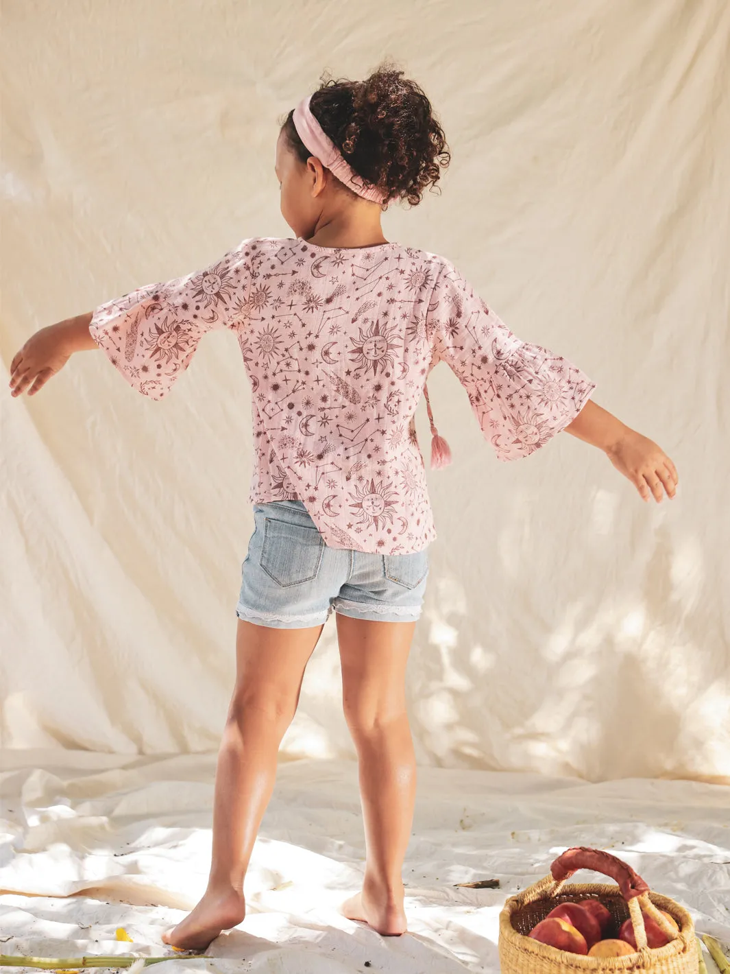 Arya Printed Top - Peony Constellation