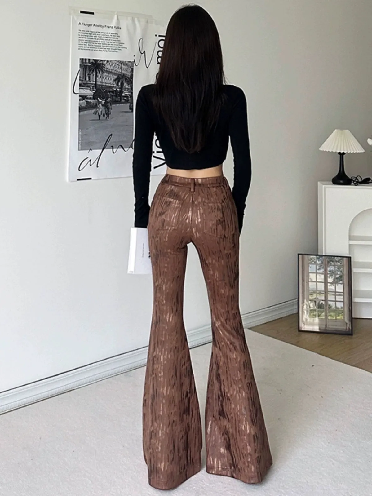 Atara High-Waist Bootcut Trousers