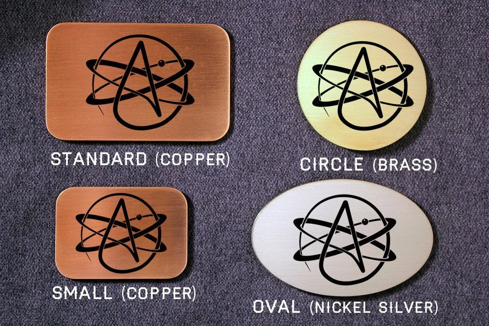 Athiest Logo Belt Buckle