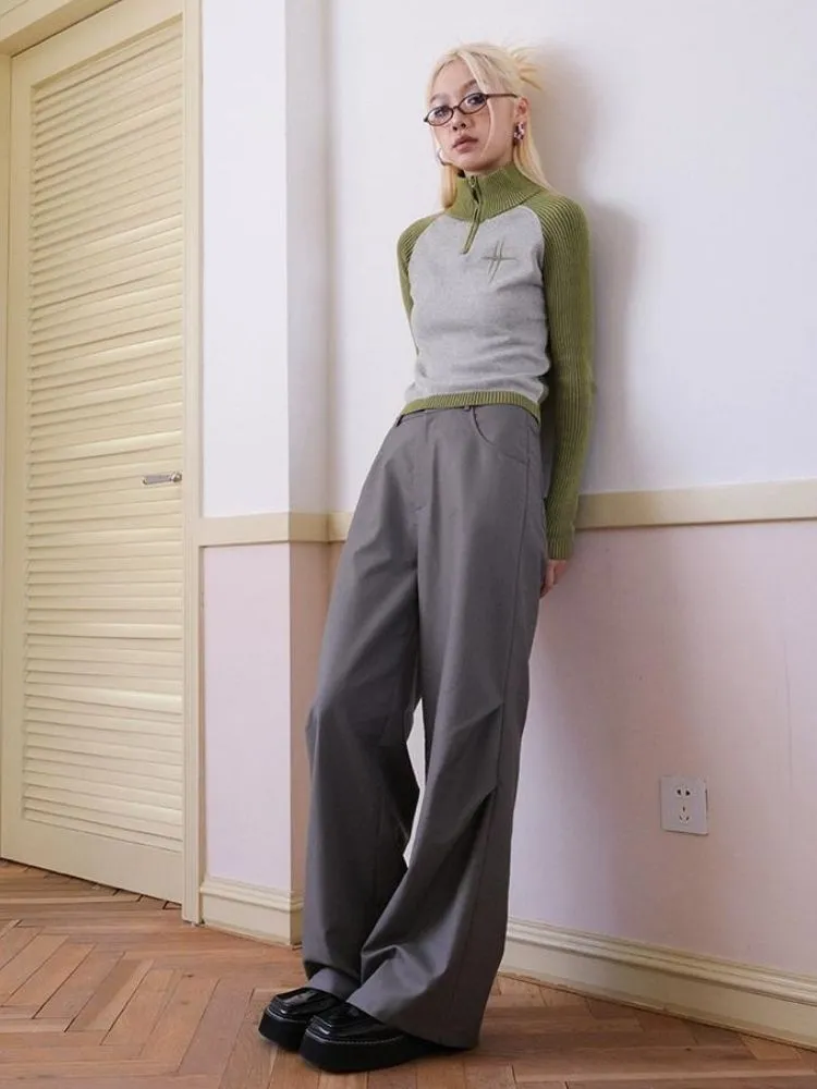 Autumn retro versatile long pants【s0000003398】