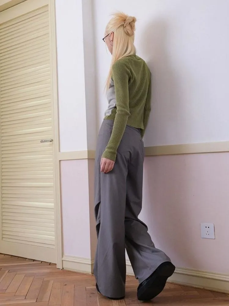 Autumn retro versatile long pants【s0000003398】
