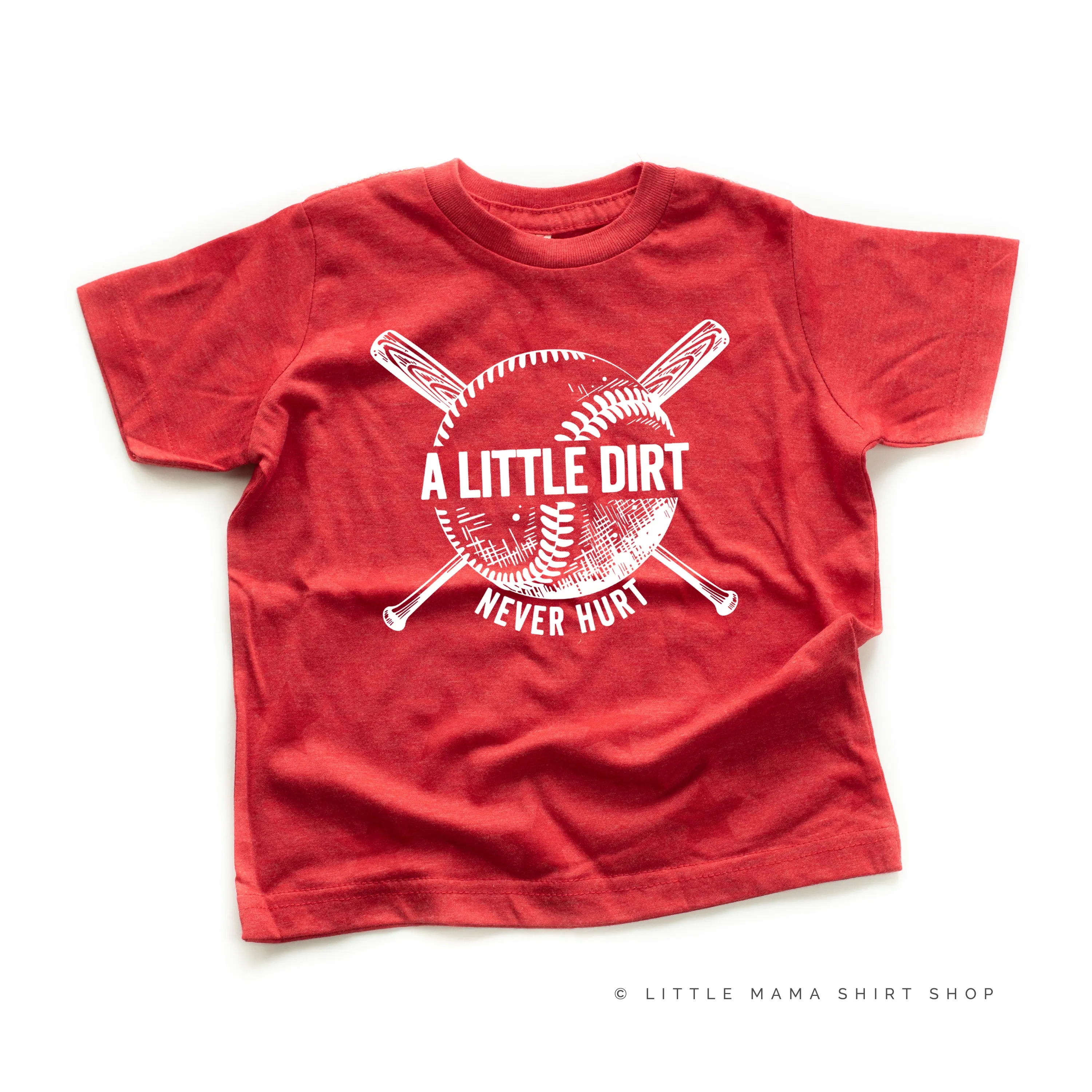 Baseball - A Little Dirt Never Hurt - Short Sleeve Child STAR Shirt