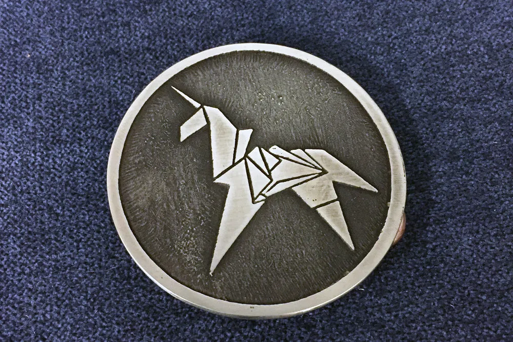 Blade Runner Origami Unicorn Belt Buckle