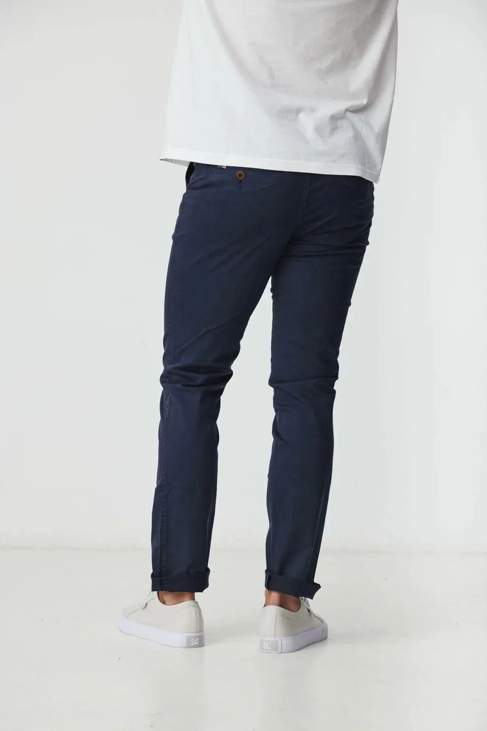 BLKWD Clay Navy Slim Chino Pant