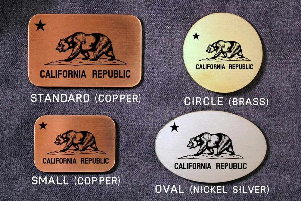 California State Flag Belt Buckle