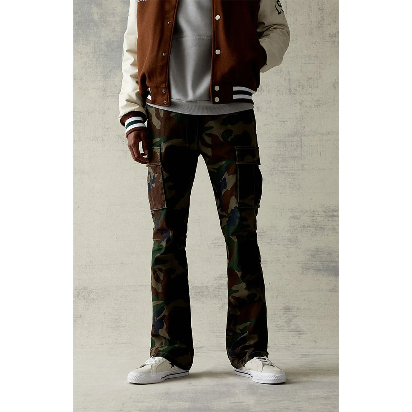 Camo Cargo Slim Trousers