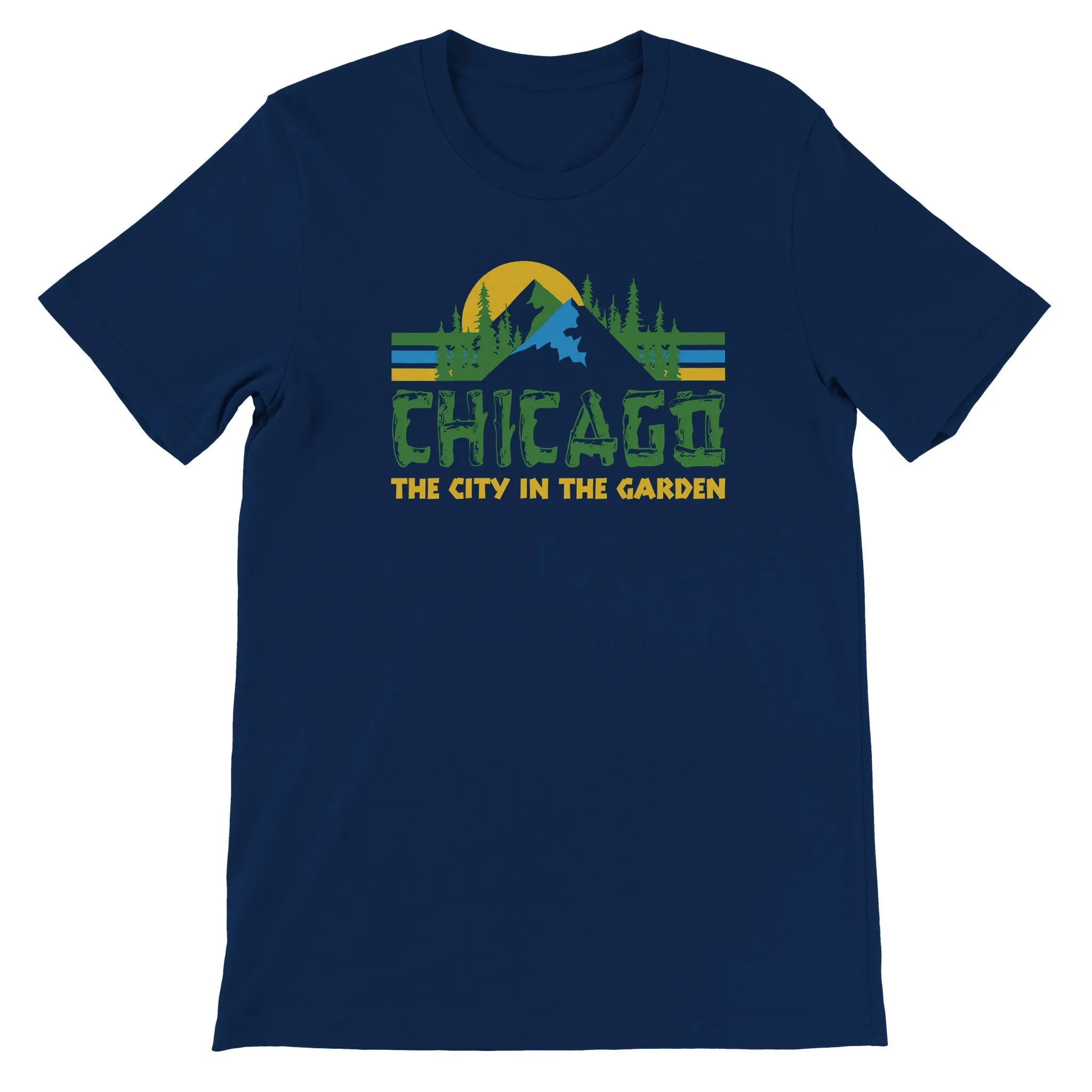 Chicago "The City in the Garden"  -  Premium Unisex Crewneck T-shirt