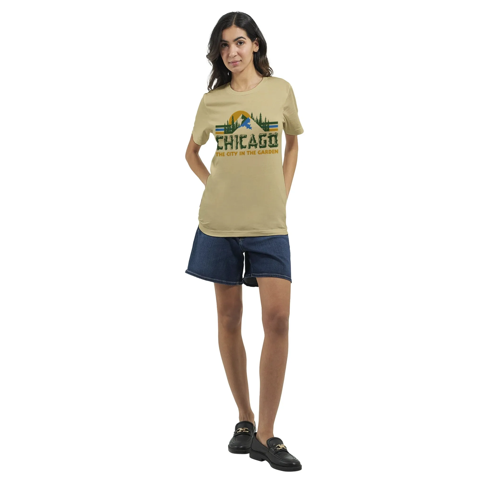 Chicago "The City in the Garden"  -  Premium Unisex Crewneck T-shirt