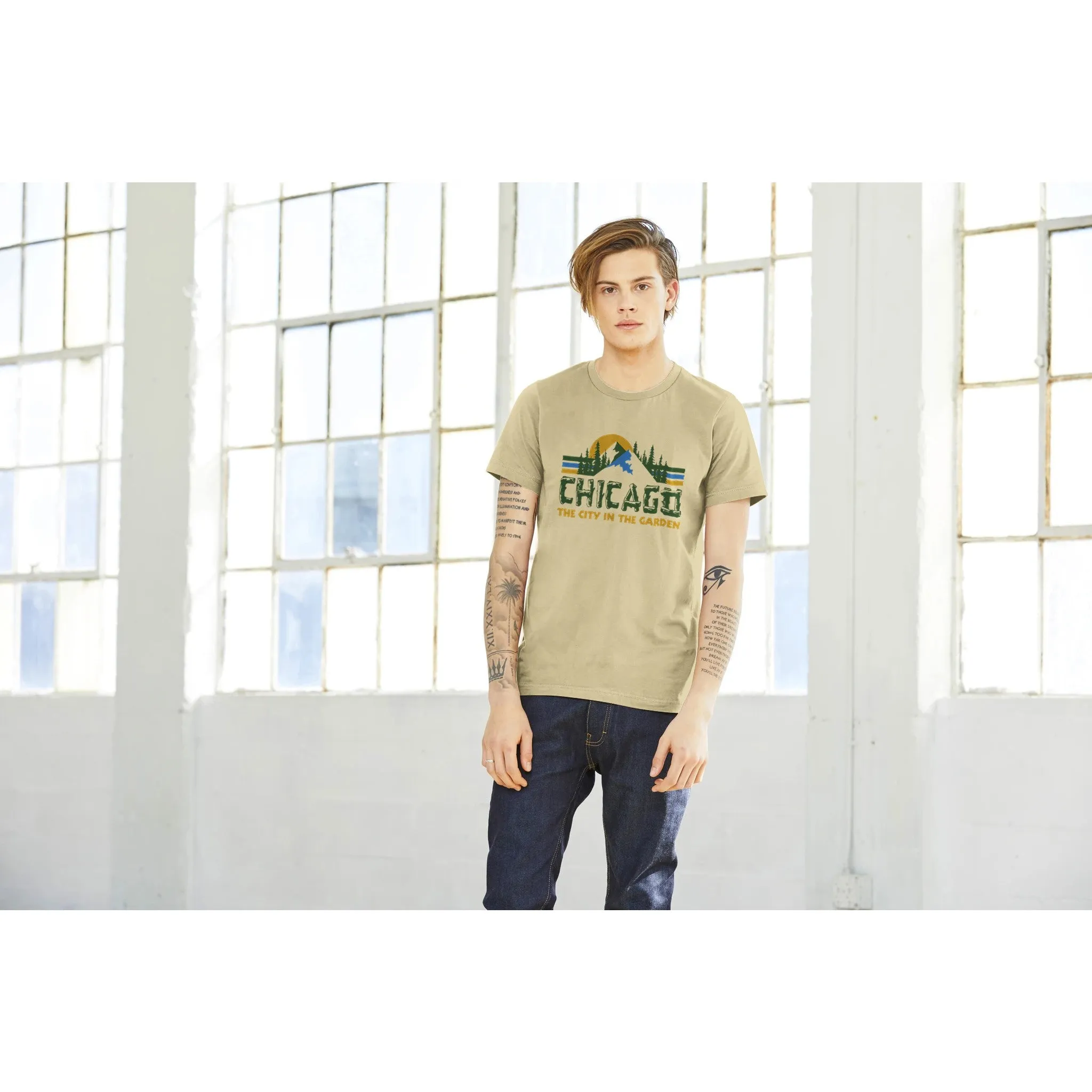 Chicago "The City in the Garden"  -  Premium Unisex Crewneck T-shirt
