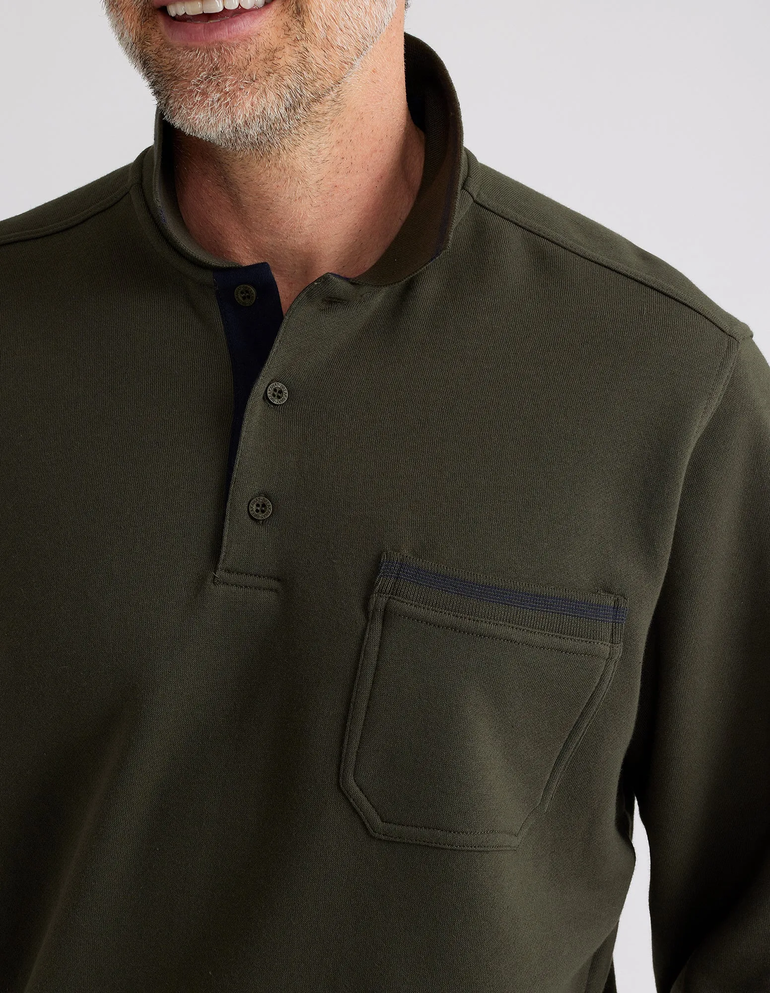 Classic Snowy Mt Fleece Polo