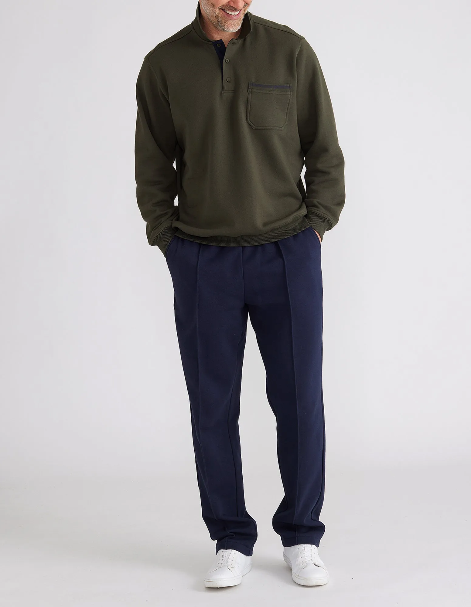 Classic Snowy Mt Fleece Polo