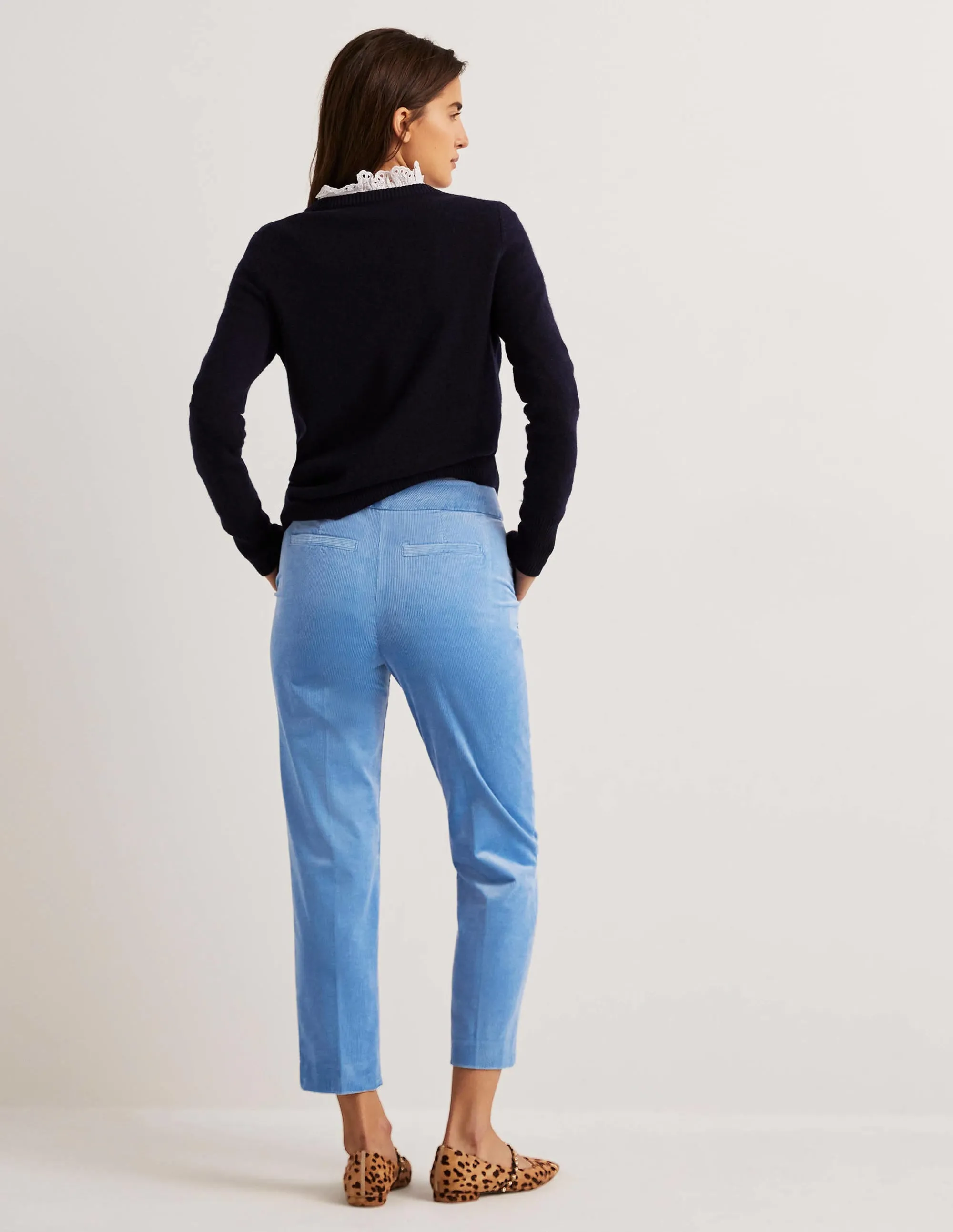Classic Tapered Trousers-Riviera Blue