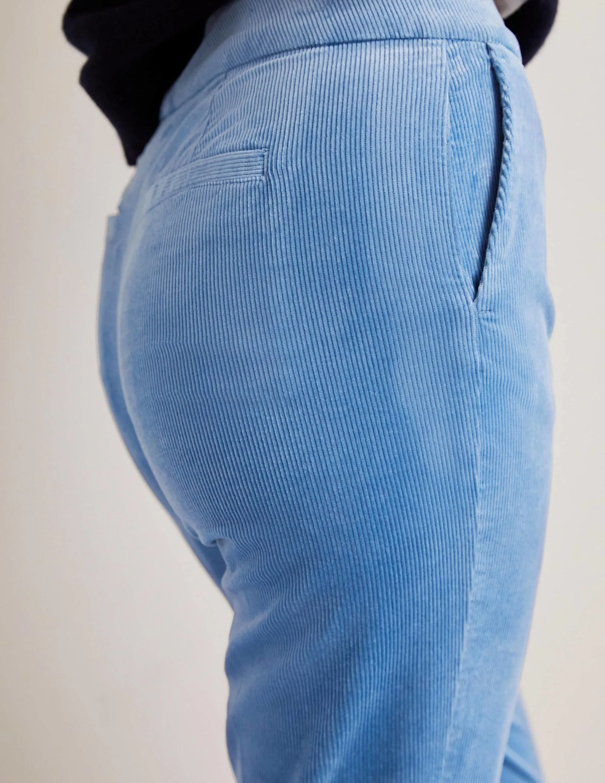 Classic Tapered Trousers-Riviera Blue