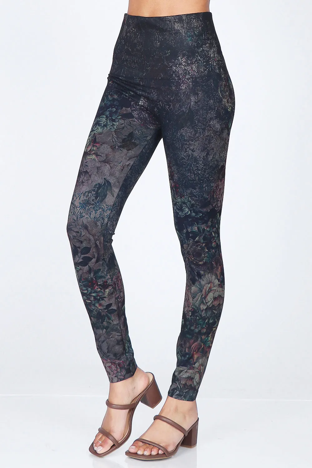 Dark Romance Antique Floral Legging