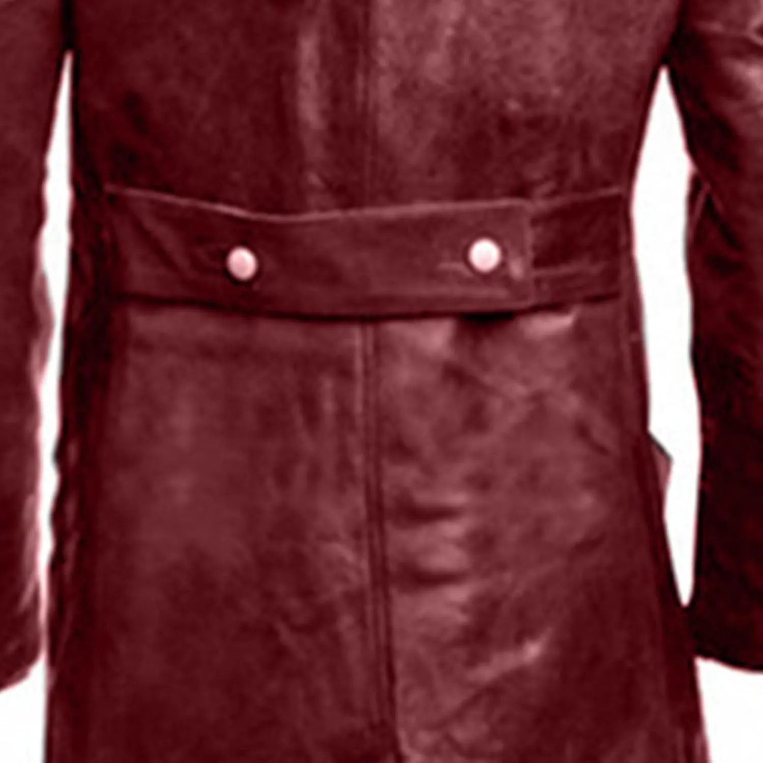 DGHM-JLMY Men's Vintage Leather Jackets Classic Uniform Black Leather Trench Coat Jacket Long Overcoat Motorcycle Jacket
