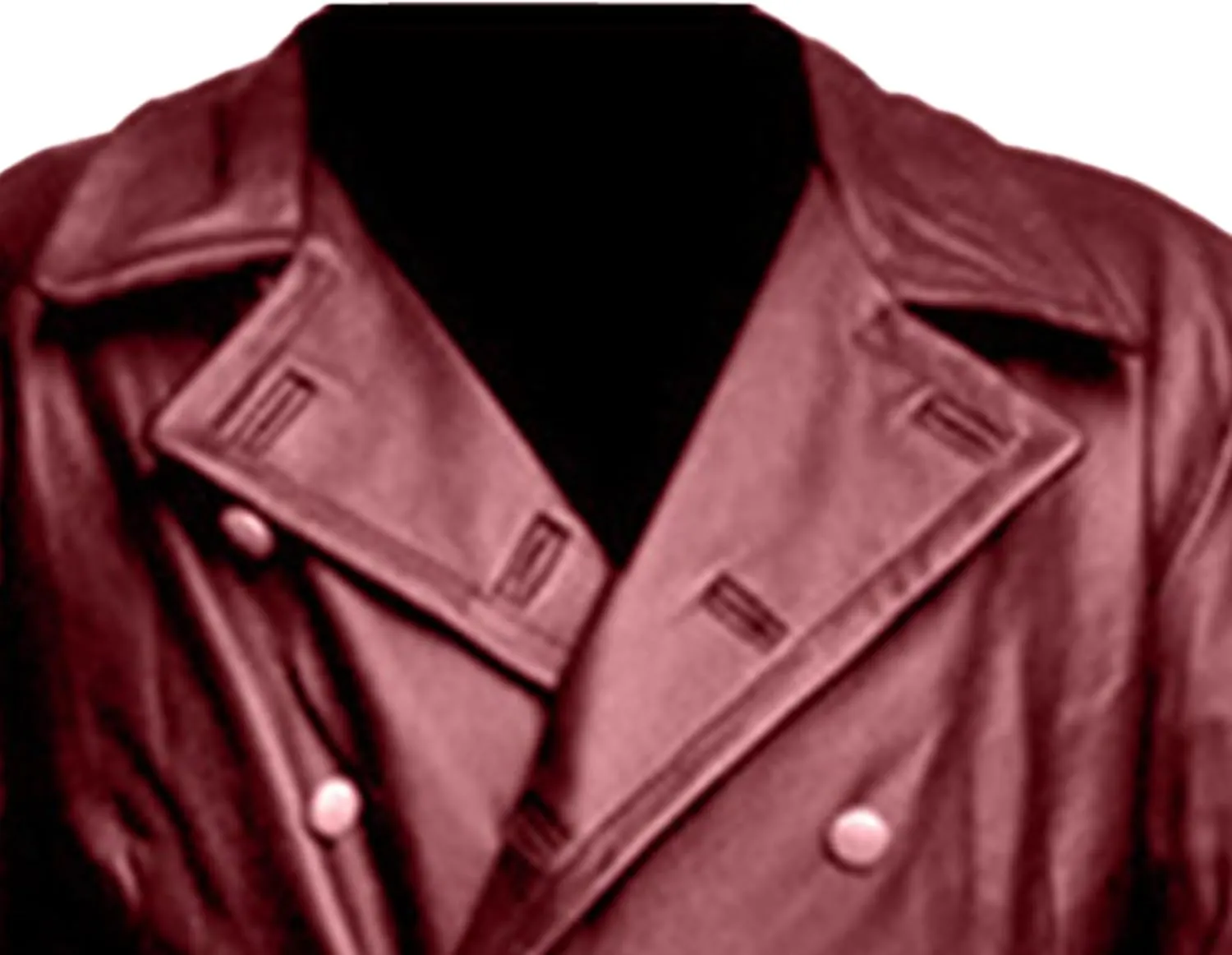 DGHM-JLMY Men's Vintage Leather Jackets Classic Uniform Black Leather Trench Coat Jacket Long Overcoat Motorcycle Jacket