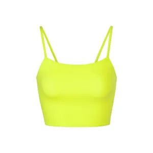 FITS EVERYBODY STRAPPY BACK CAMI | NEON LIME