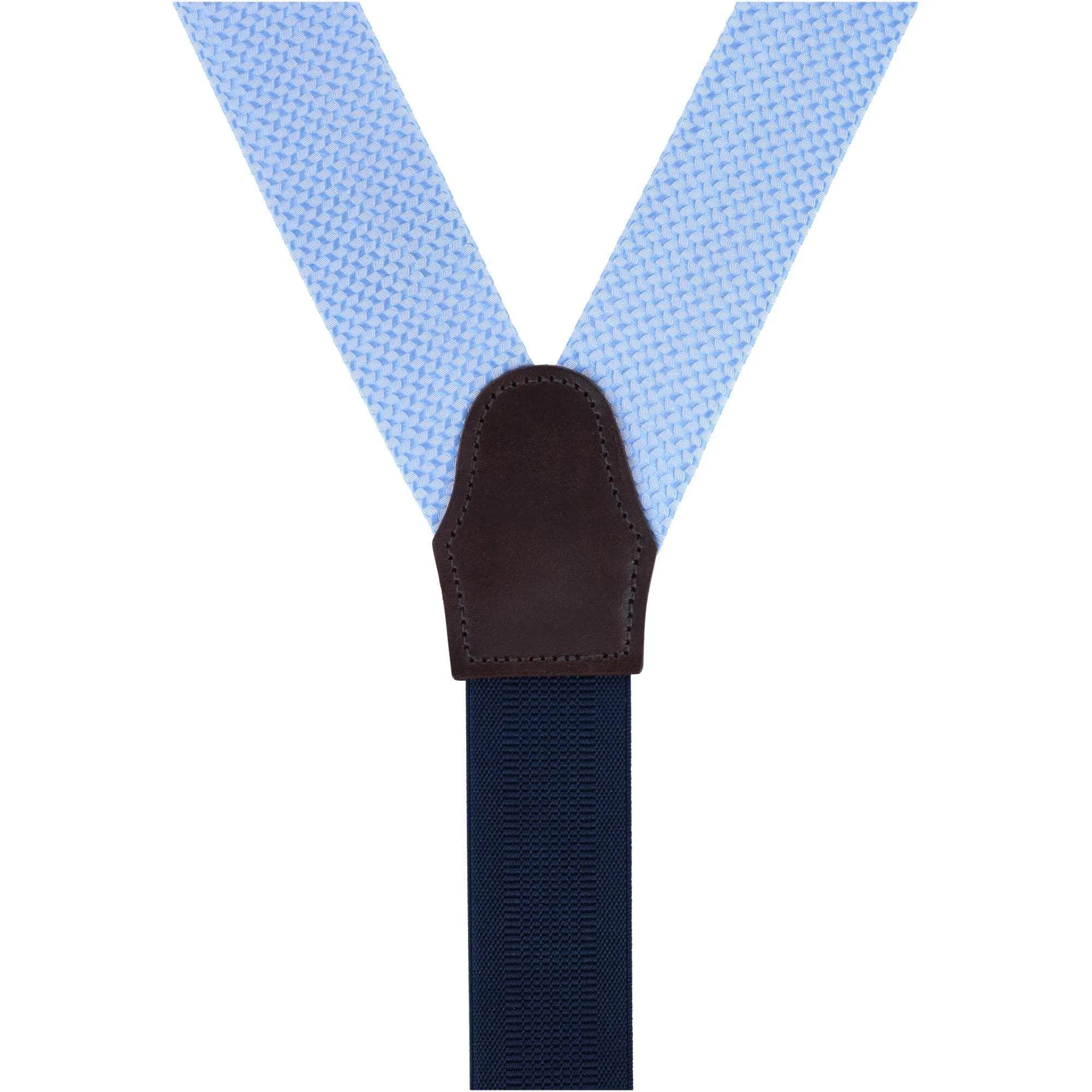 Gamma Geometric Pattern Silk Button End Braces