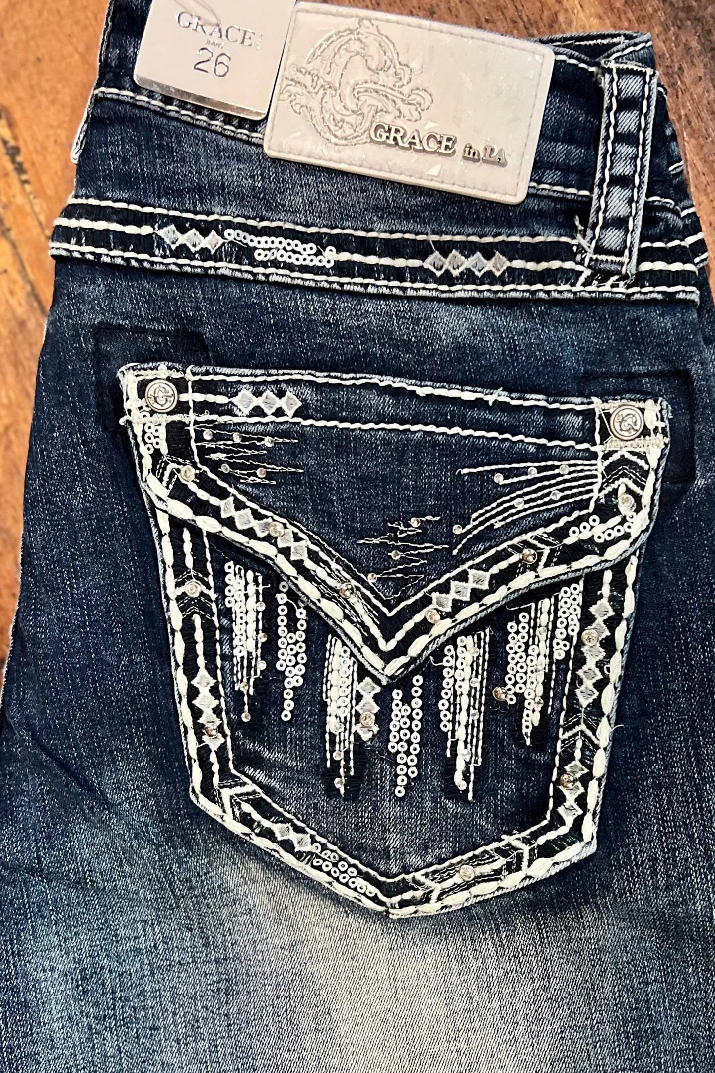 Grace in LA Easy Fit Bootcut Jean