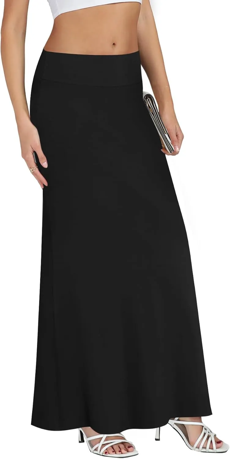 KIFOVEN Women's Casual Striped Print High Waist Maxi Long Pencil Skirt