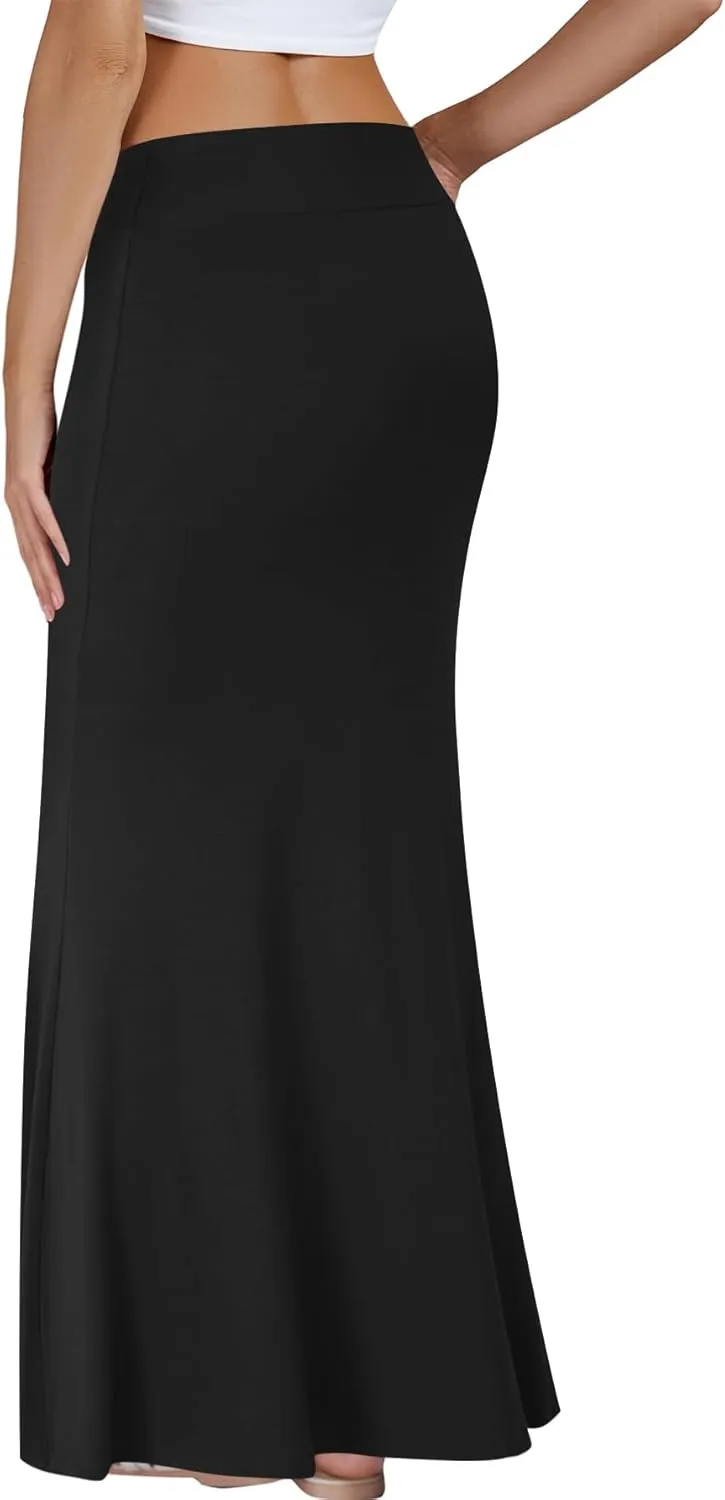 KIFOVEN Women's Casual Striped Print High Waist Maxi Long Pencil Skirt