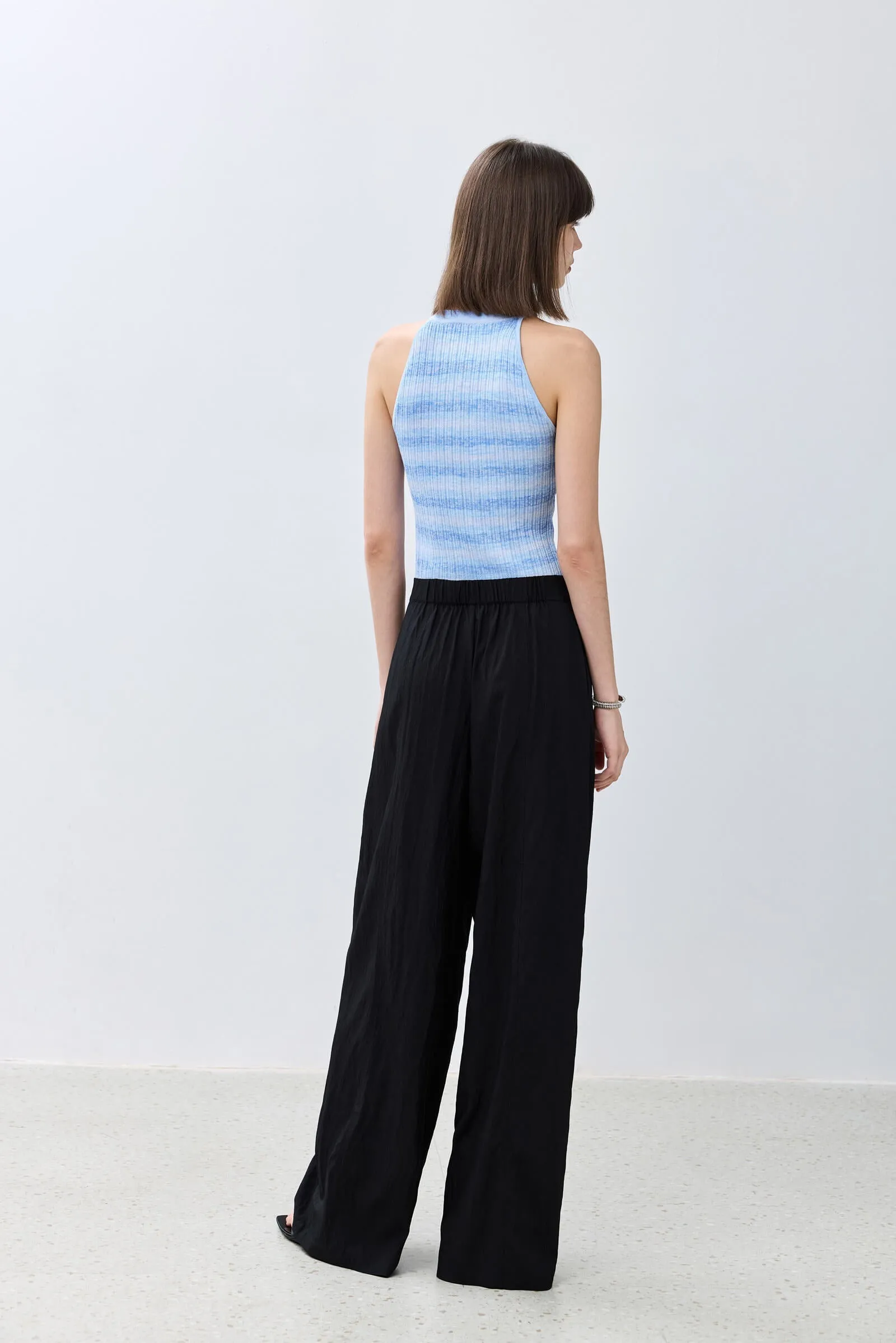LILY Minimalist Versatile Slim Straight-Leg Wide Pants