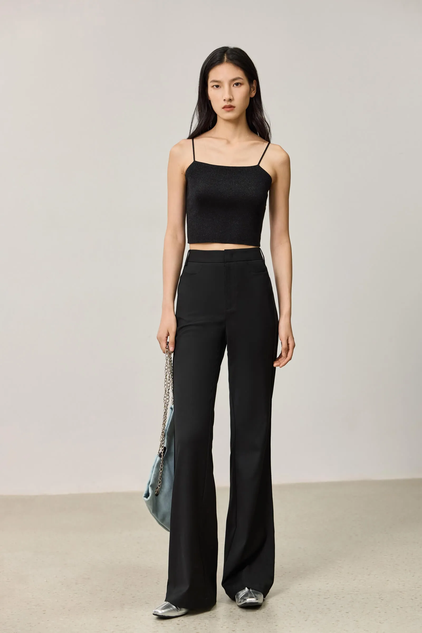 LILY Versatile Black Flare Pants