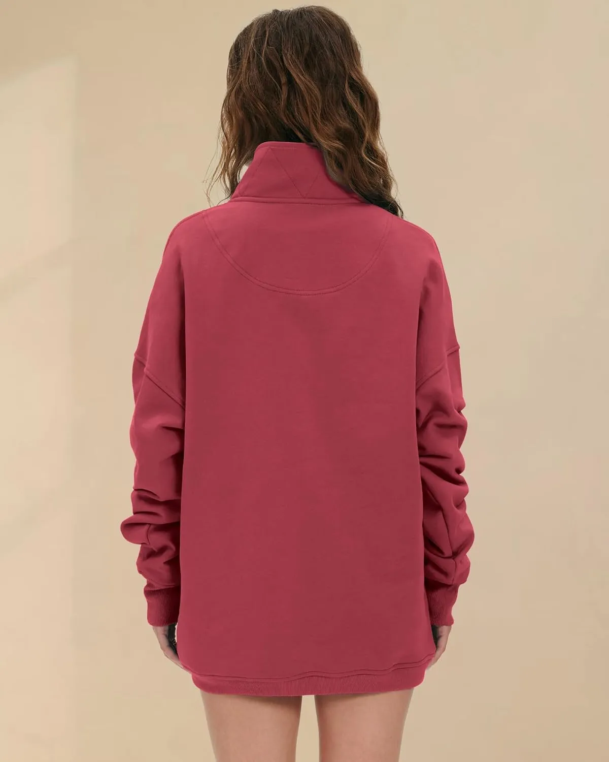 Locachy Womens Casual Button Henley Neck Oversized Sweatshirt Long Sleeve Pullover Tops Outfits