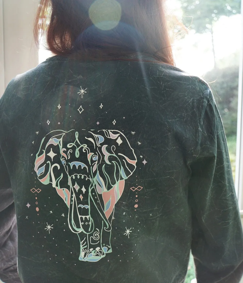 Lucky Charm Washed Tee LS - Iron Ore