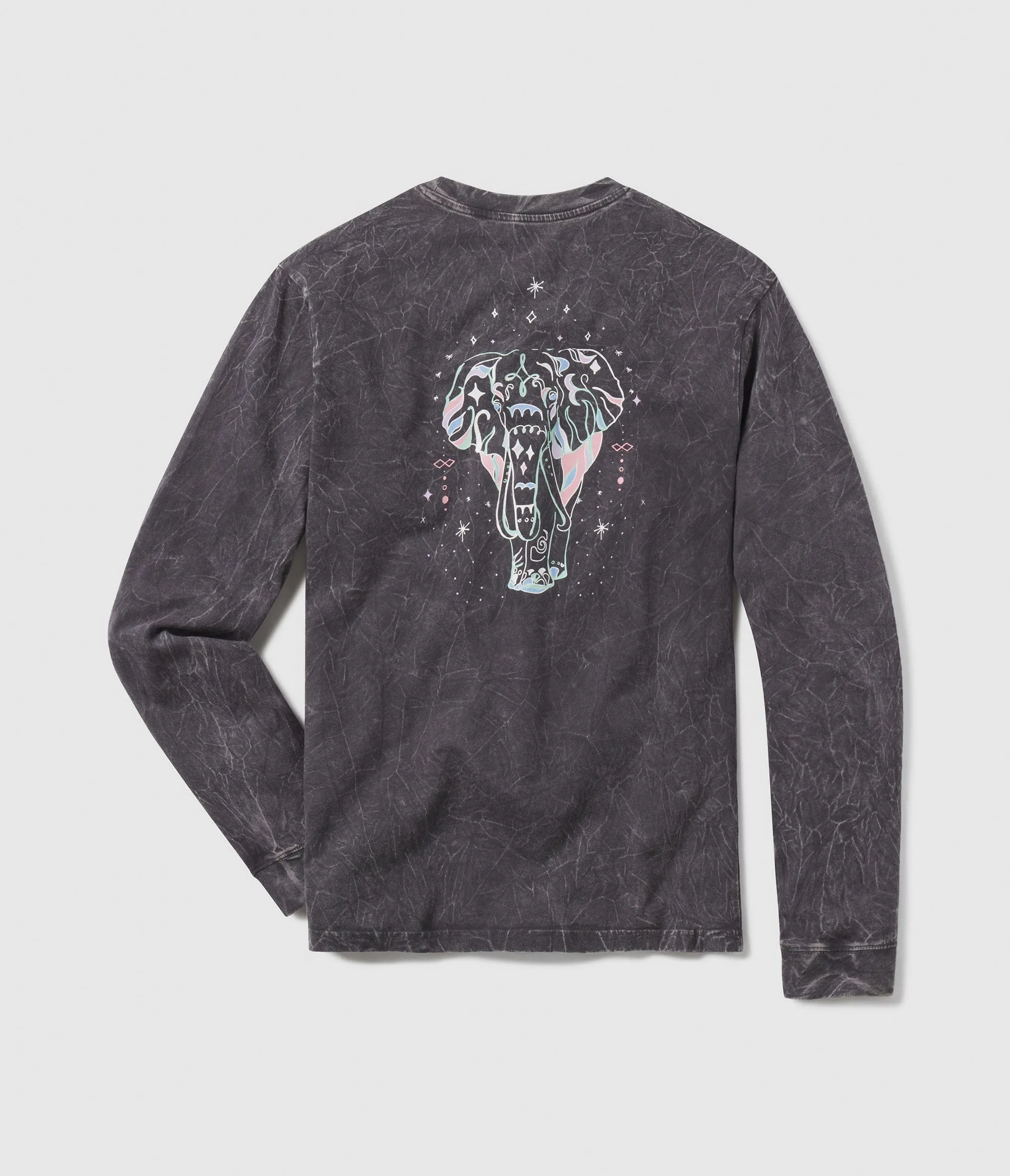 Lucky Charm Washed Tee LS - Iron Ore
