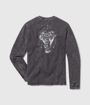 Lucky Charm Washed Tee LS - Iron Ore