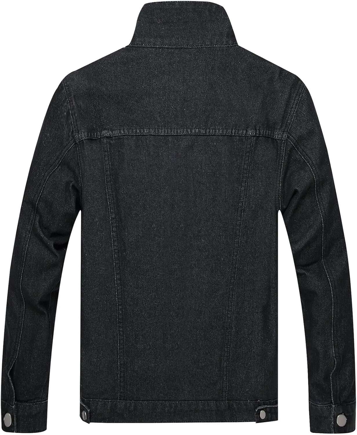 LZLER Denim Jacket Men American Flag Trucker Jackets Classic Slim Fit Jean Jacket for Men