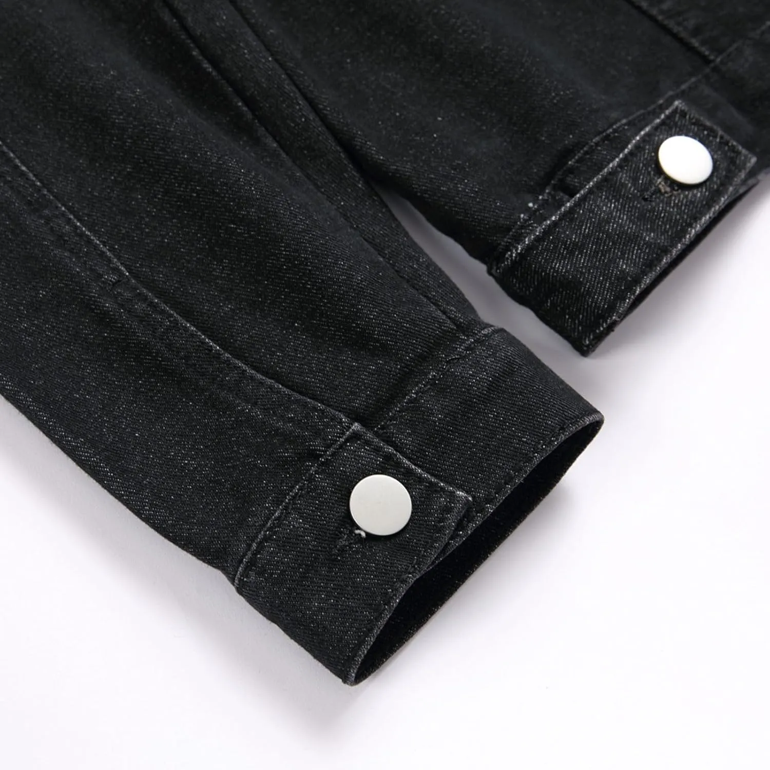 LZLER Denim Jacket Men American Flag Trucker Jackets Classic Slim Fit Jean Jacket for Men