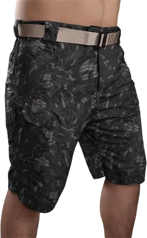 Men's Tactical Military Shorts Flat Front Urban Work Shorts Combat Hiking Pants Joggers Pants with Multi Pockets