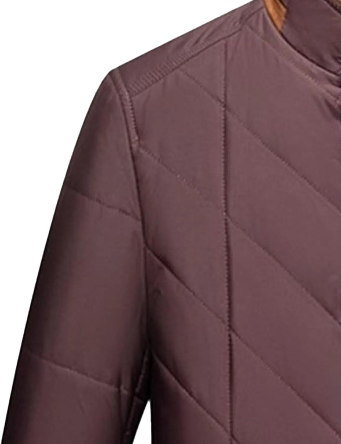 Mens Warm Silk Filled Jacket Classic Thickened Cotton Padded Jackets Fall Business Casual Winter Coat