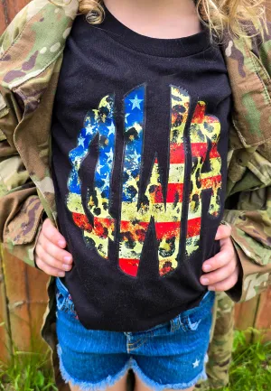 Monogram Leopard Distressed *Kids and Adults*