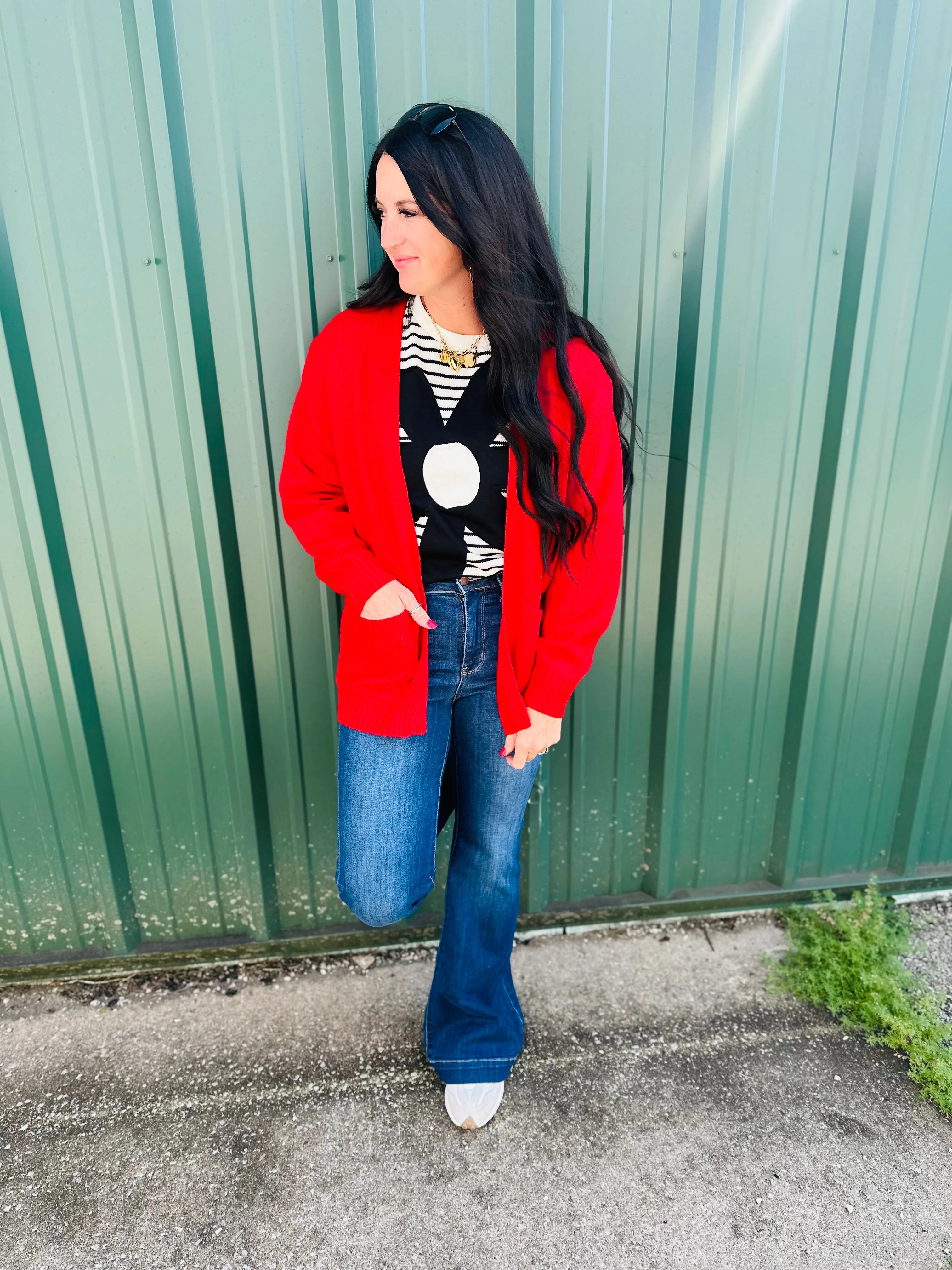 Nolan High Rise Wide Hem Flare Jeans