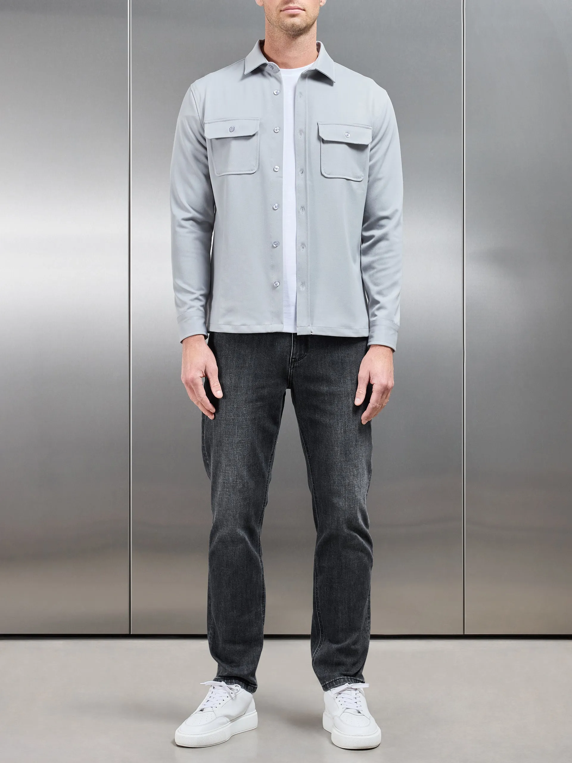 Relaxed Fit Denim Jeans in Grey Wash