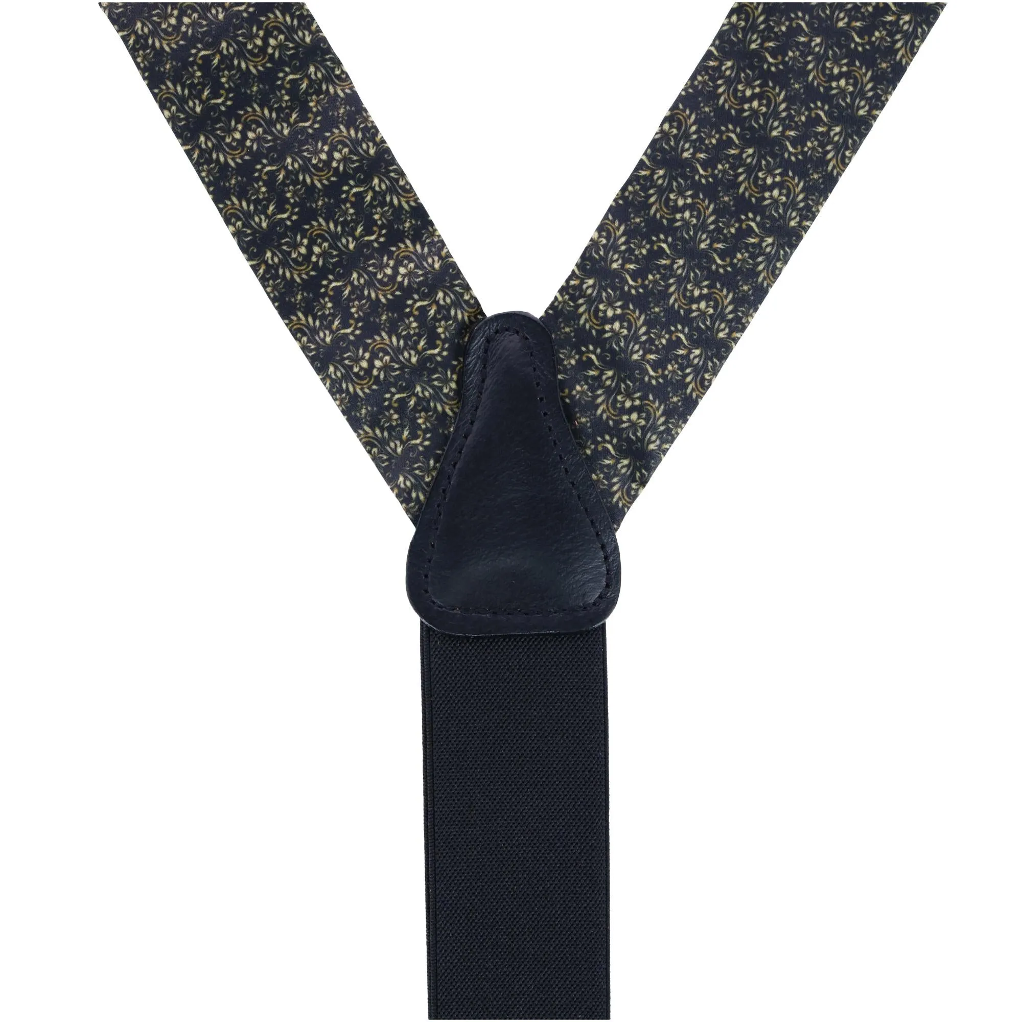 Scroll Silk Button End Braces