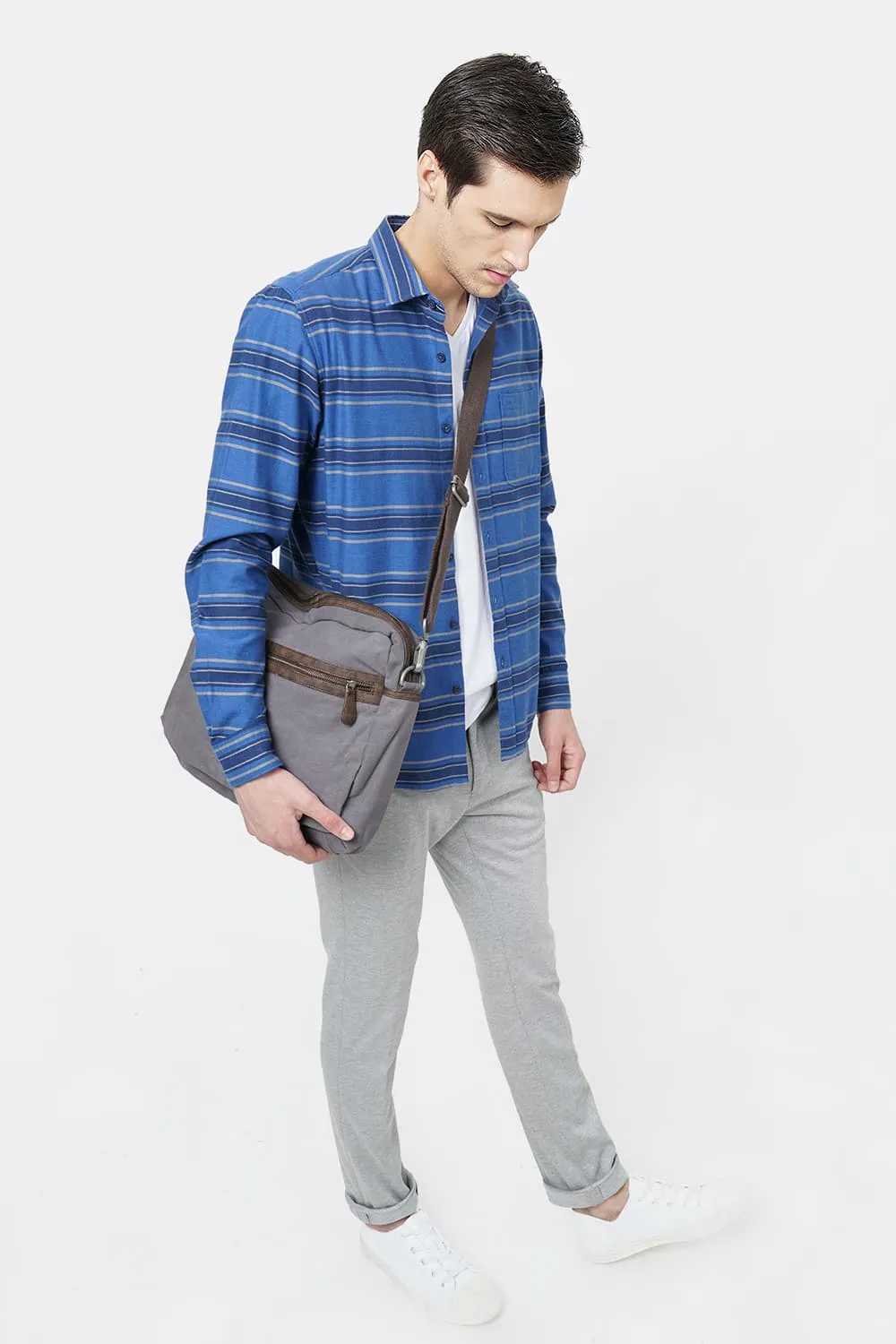 Slim Fit Weft Stripes