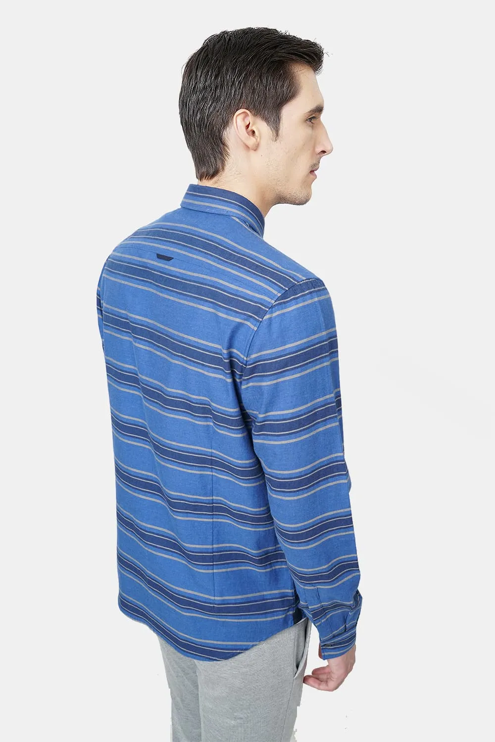 Slim Fit Weft Stripes