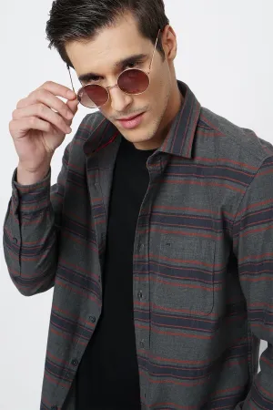 Slim Fit Weft Stripes