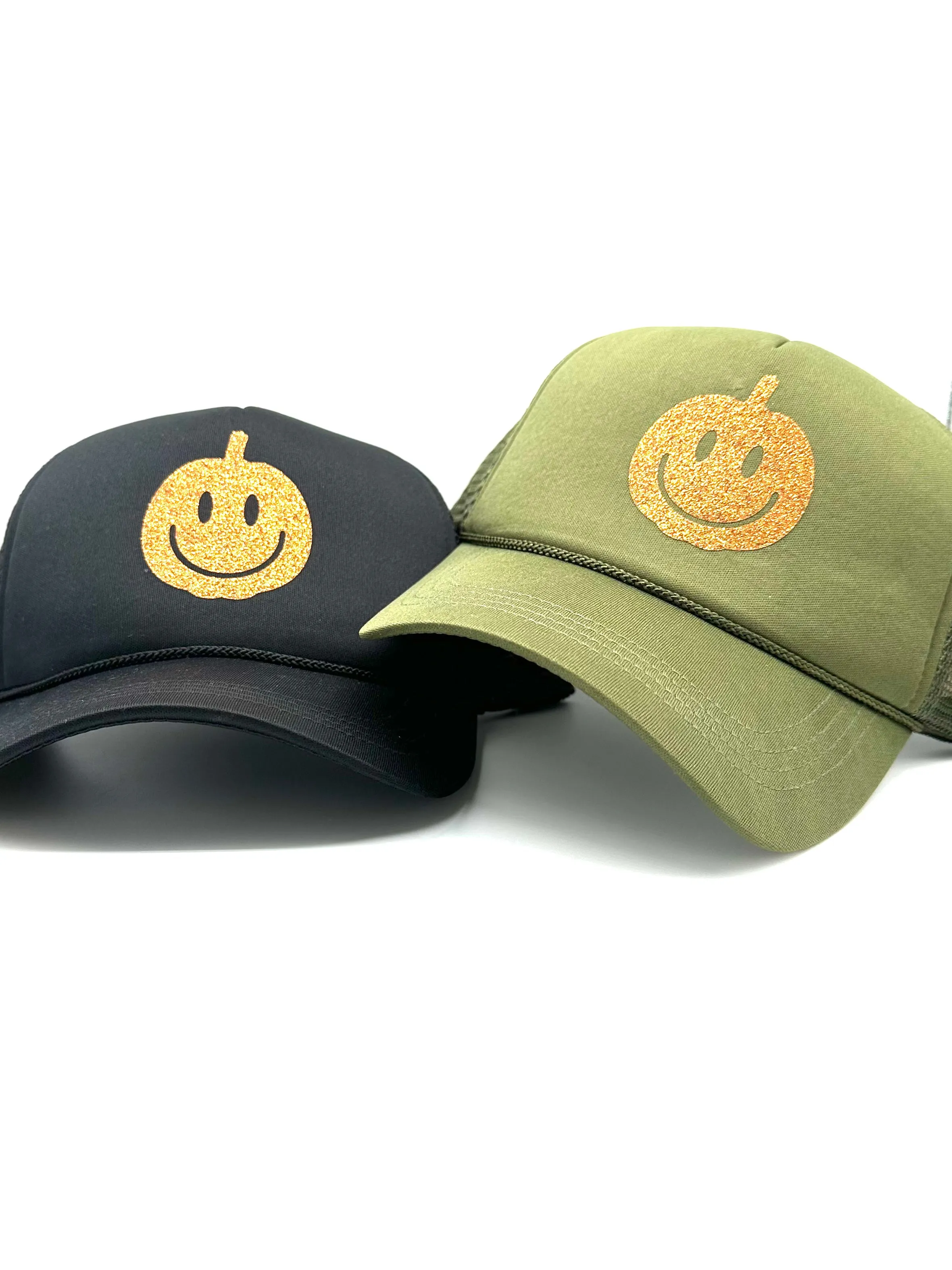 Smiley Pumpkin Trucker Cap