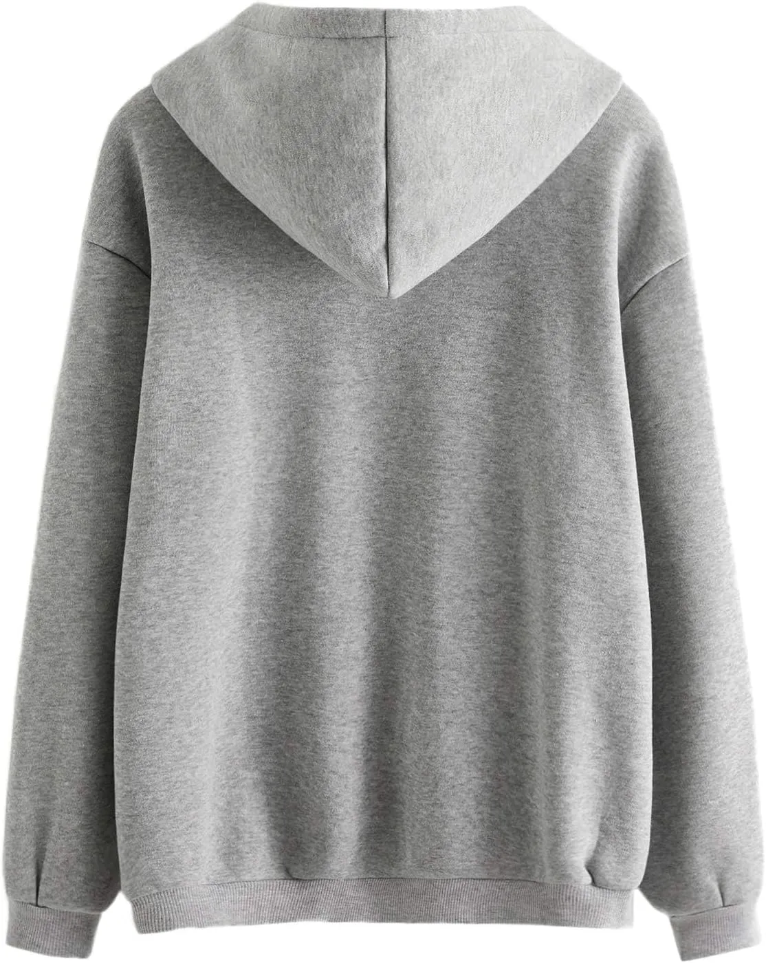 SweatyRocks Women's Casual Heart Print Long Sleeve Pullover Hoodie Sweatshirt Tops