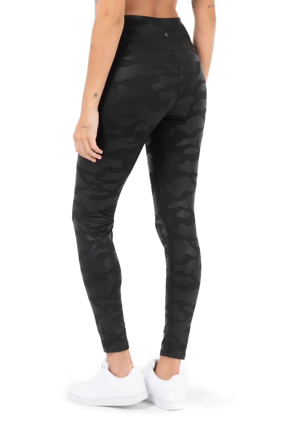 Ultra High-Waist Inner Brushed Printed Leggings