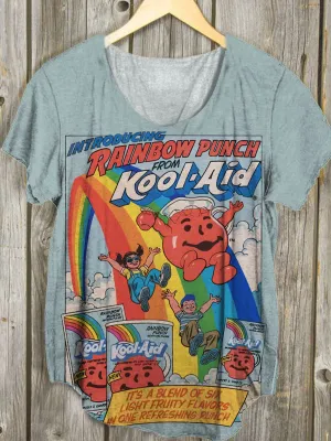 Vintage Printed Casual Tops