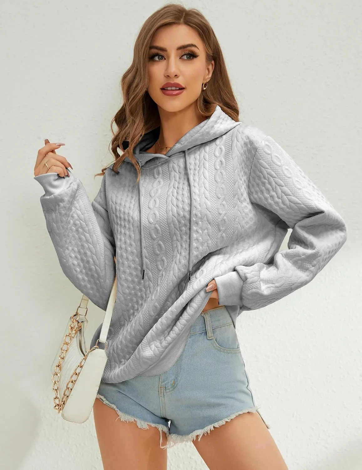 Women's Hoodie Fashion Warm Sweatshirt Casual Loose Hooded Oversized Outerwear