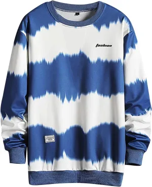 Ymosrh Mens Trendy Hoodie Men's New Stripe Autumn Blouse Casual Fashion Long Sleeve Top Shirt Pullover Hoodie